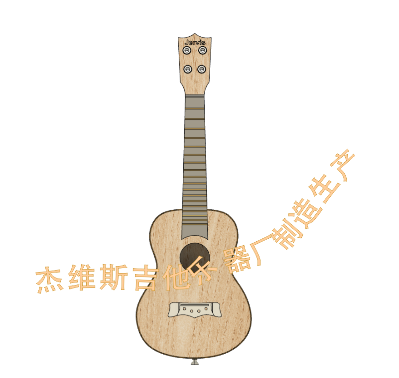 四线吉他模型